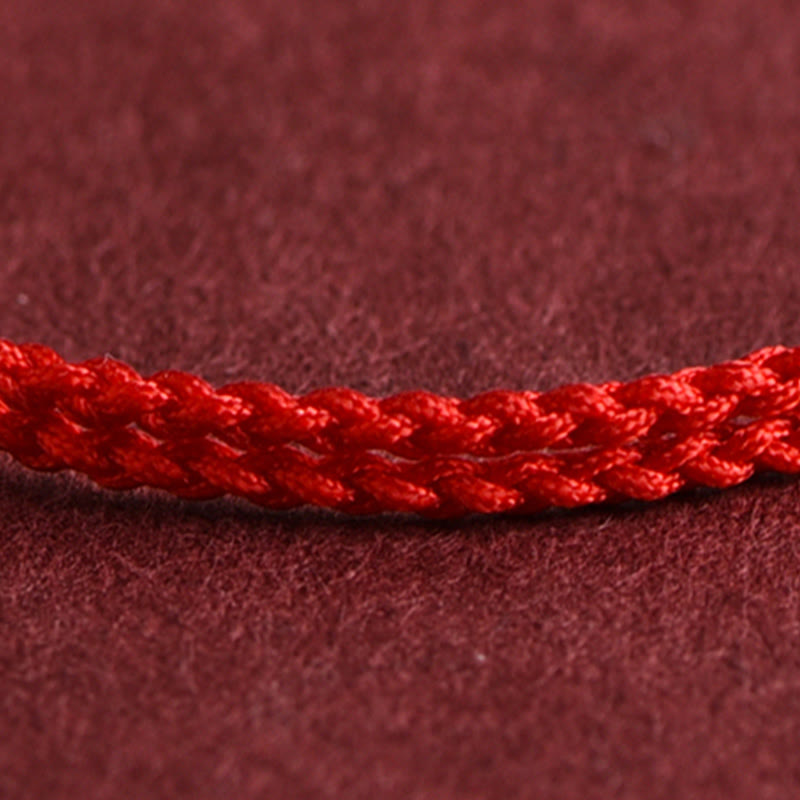 999 Gold One Mini Bead Design Handmade Strength Braided Rope Bracelet Anklet