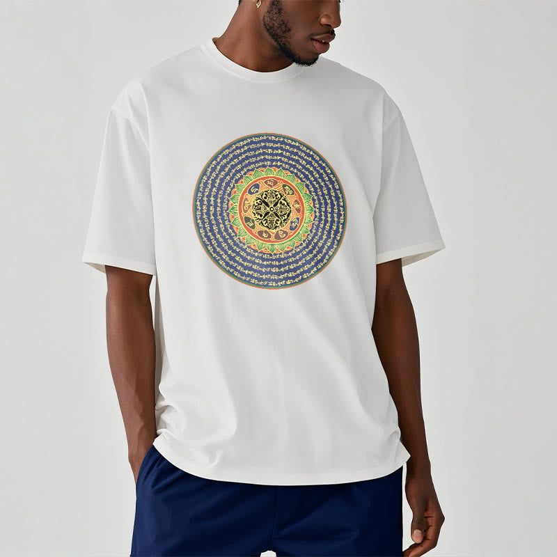 108 Om Mani Padme Hum Mantra Sanskrit Tee T-shirt