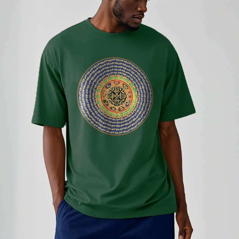 108 Om Mani Padme Hum Mantra Sanskrit Tee T-shirt