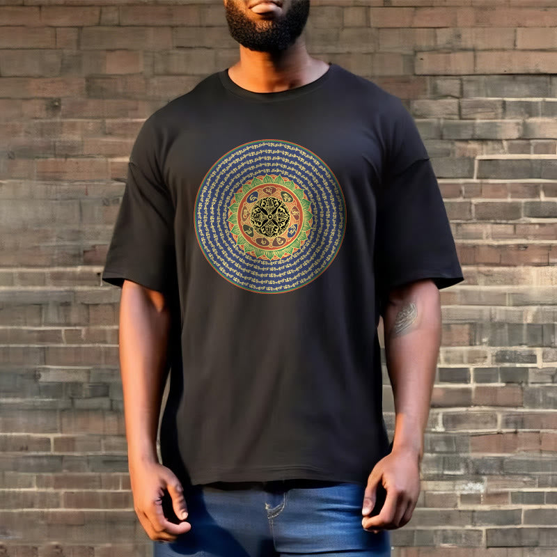 108 Om Mani Padme Hum Mantra Sanskrit Tee T-shirt