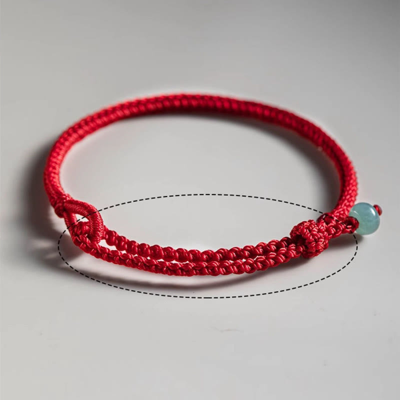 Red String Jade Connection Bracelet