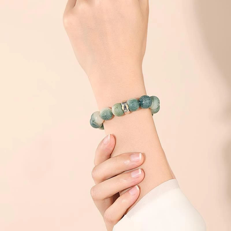 Chinese Zodiac Bodhi Seed Om Mani Padme Hum Engraved Wisdom Bracelet