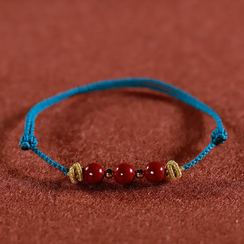 Colorful String Cinnabar Calm Bracelet