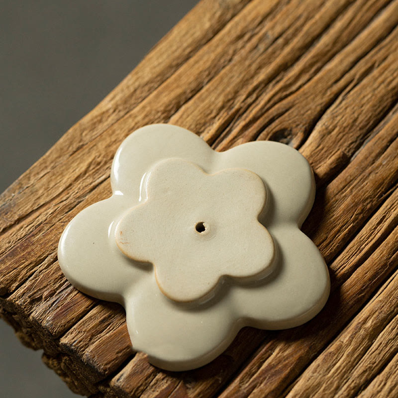 Lotus Cherry Blossom Plum Blossom Chrysanthemum Ceramic Incense Burner Decoration