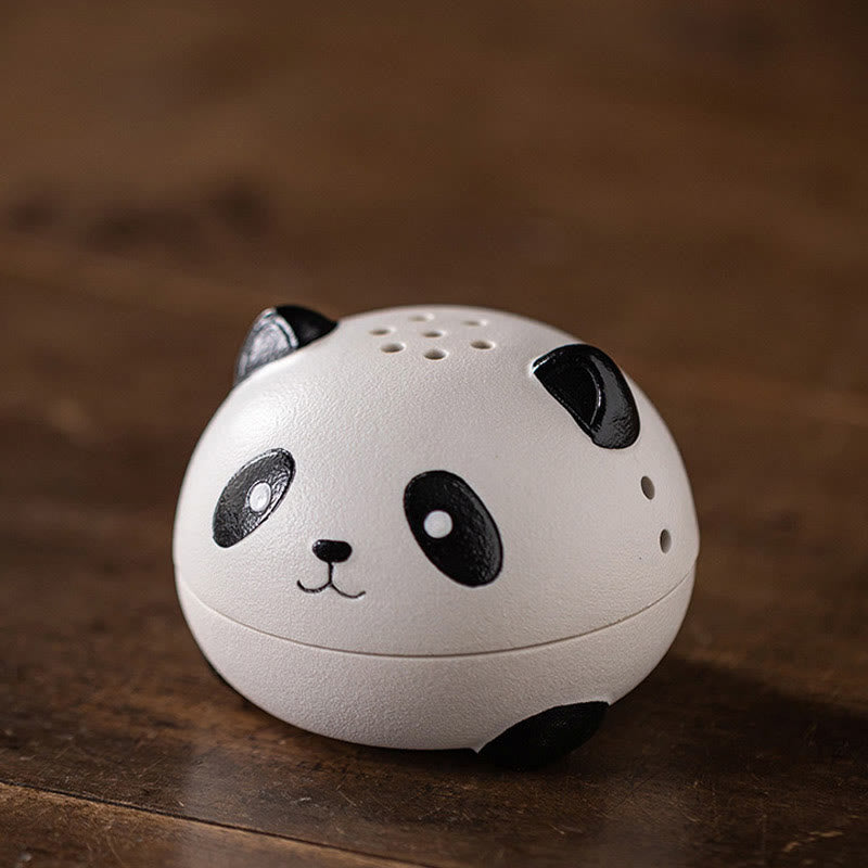 Cute Panda Ceramic Incense Burner Desk Decoration