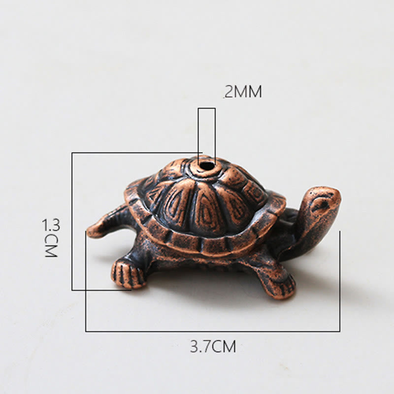 Alloy Turtle Snail Incense Burner Desk Decoration