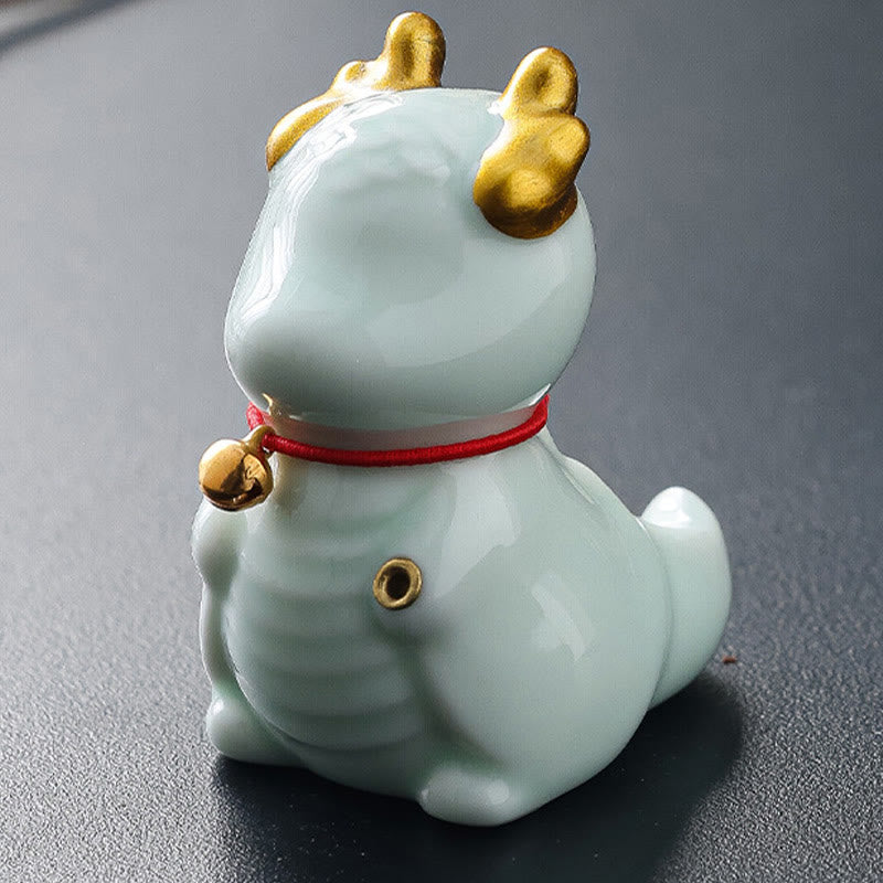 Dragon Bell Ceramic Incense Burner Desk Decoration