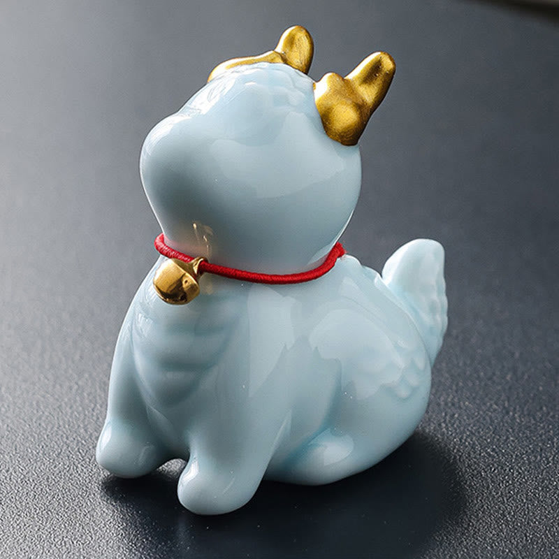 Dragon Bell Ceramic Incense Burner Desk Decoration