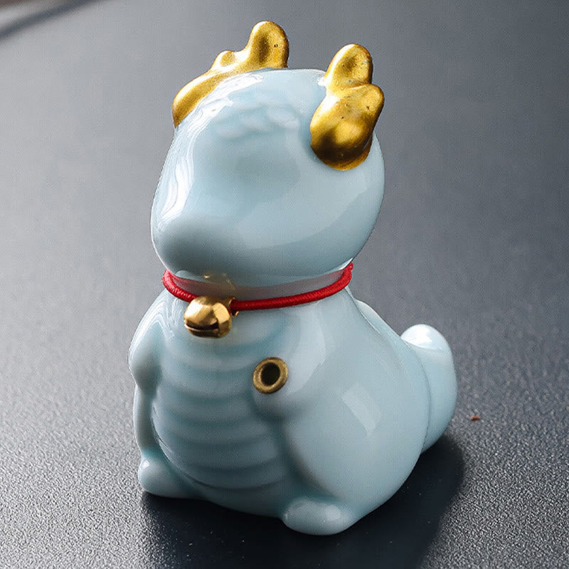 Dragon Bell Ceramic Incense Burner Desk Decoration