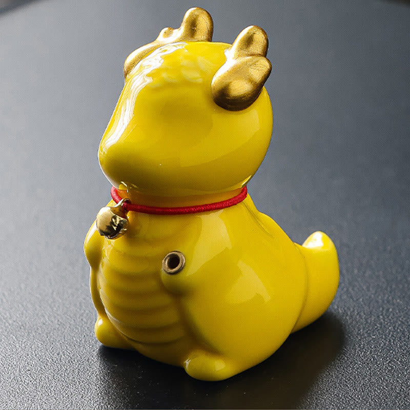 Dragon Bell Ceramic Incense Burner Desk Decoration