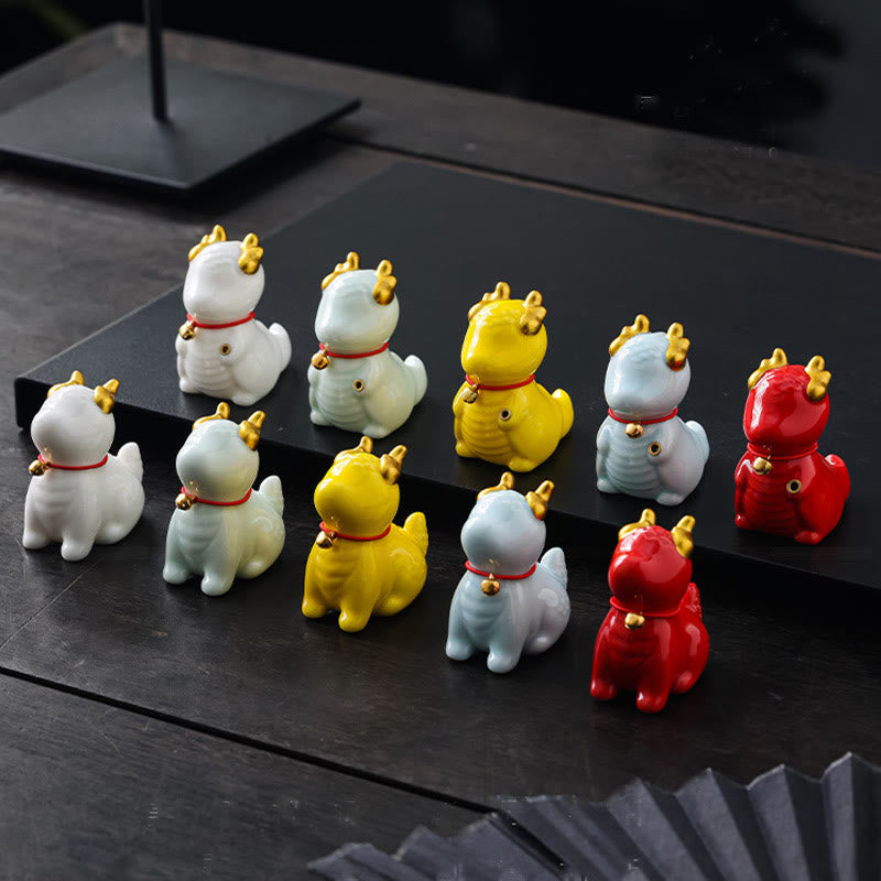 Dragon Bell Ceramic Incense Burner Desk Decoration