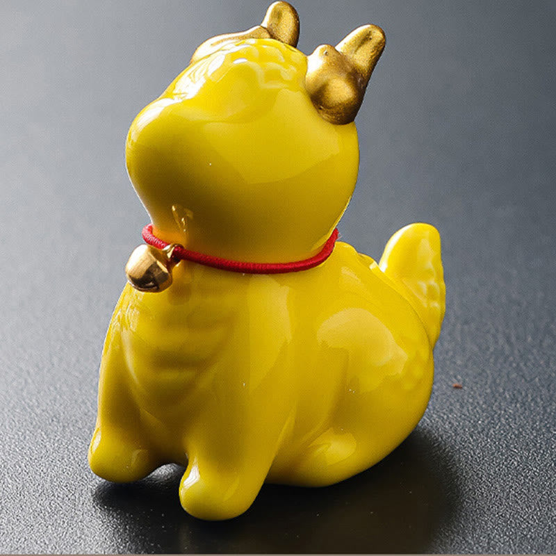 Dragon Bell Ceramic Incense Burner Desk Decoration
