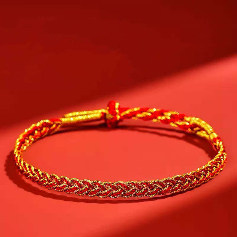 Red String Yellow String Luck Bracelet