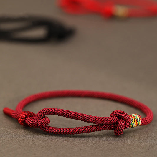Red String 925 Sterling Silver 999 Sterling Silver Coin Luck Bracelet