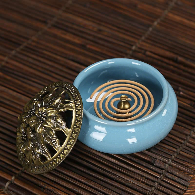 Colorful Ceramic Incense Burner