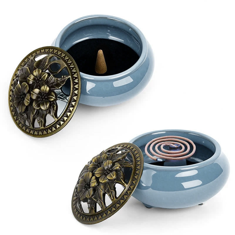 Colorful Ceramic Incense Burner