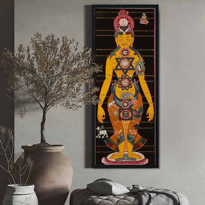 Tibetan Thangka Painting Handmade Decoration(Random Style)