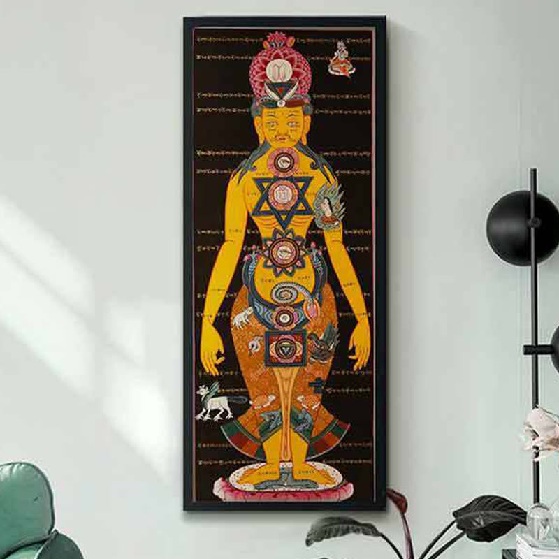 Tibetan Thangka Painting Handmade Decoration(Random Style)
