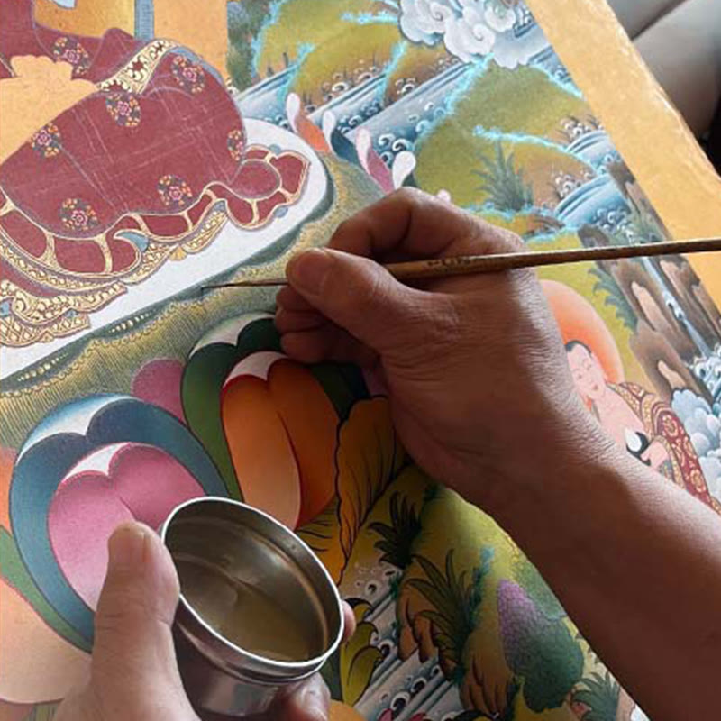 Tibetan Thangka Painting Handmade Decoration(Random Style)