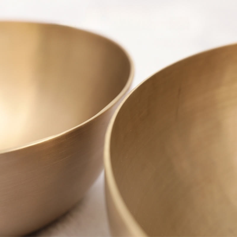 Handmade Nepal Golden Singing Bowl for and Meditation Sound Bowl Set