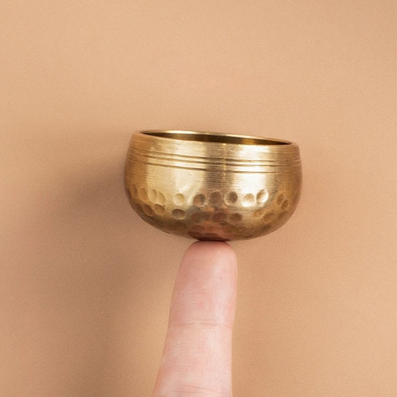 Handmade Mini Small Singing Bowl for and Meditation Sound Bowl Set 1.57*0.98 IN