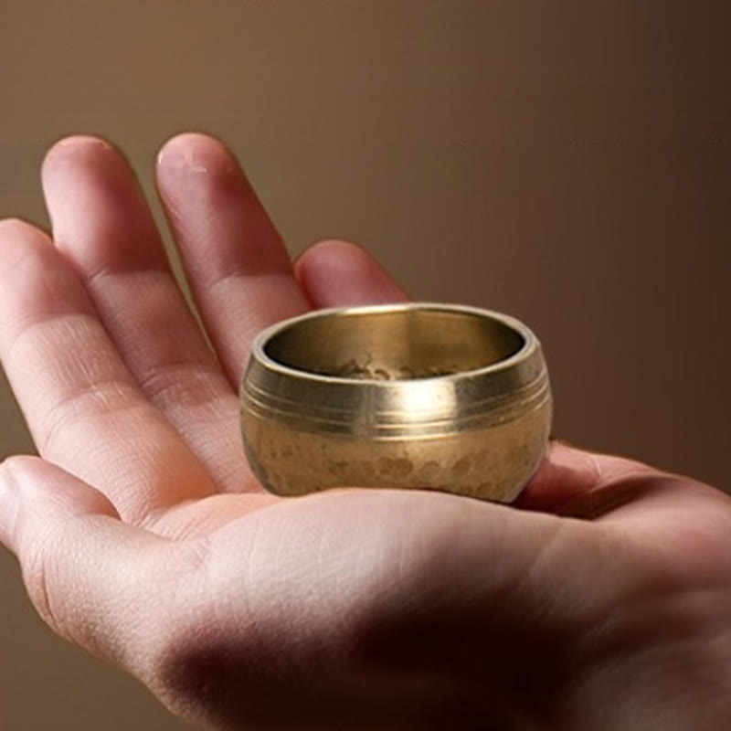 Handmade Mini Small Singing Bowl for and Meditation Sound Bowl Set 1.57*0.98 IN