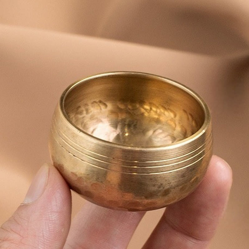 Handmade Mini Small Singing Bowl for and Meditation Sound Bowl Set 1.57*0.98 IN