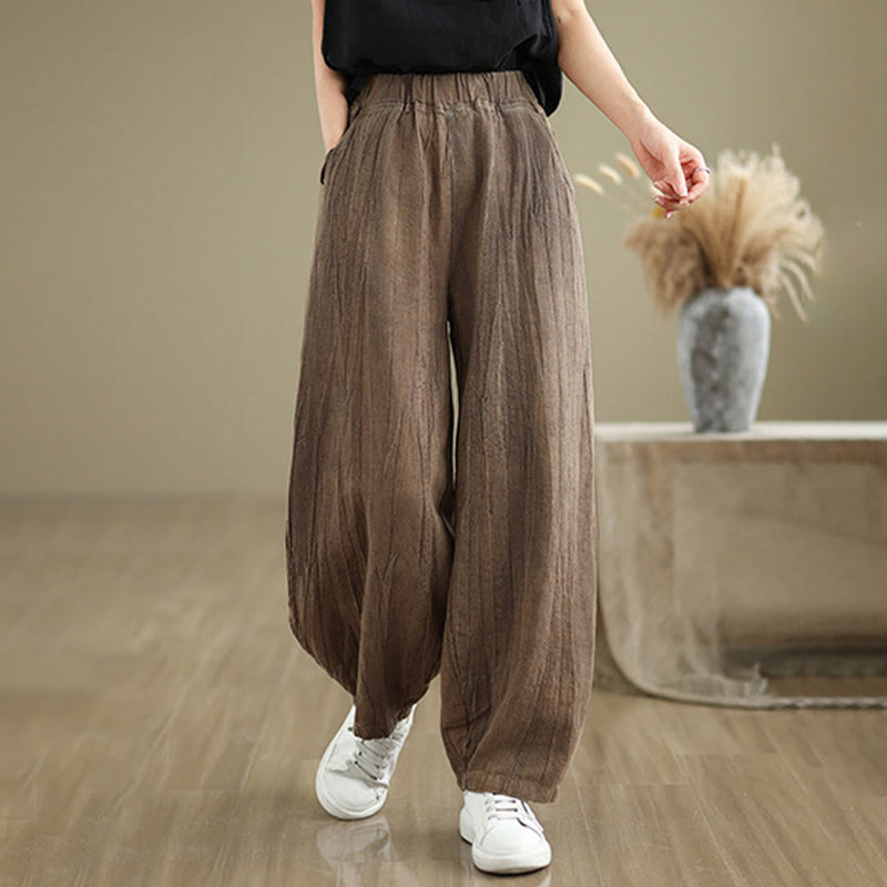 Casual Plain Women's Harem Pants With Pockets