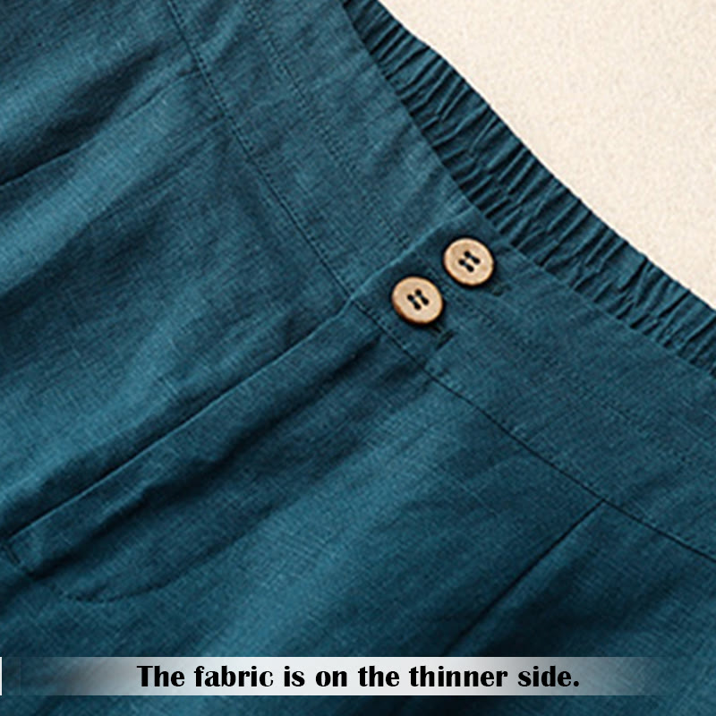 Summer Casual Simple Zipper Design Women's Wide Leg Pants With Pockets