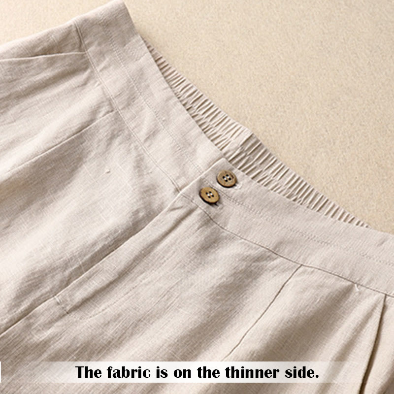 Summer Casual Simple Zipper Design Women's Wide Leg Pants With Pockets