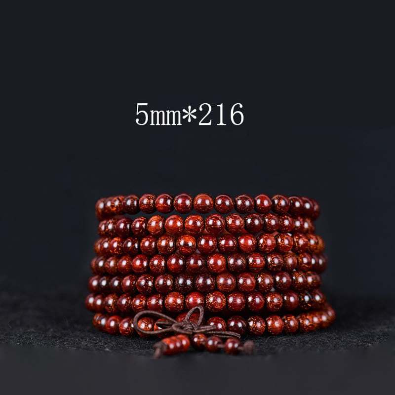 Tibetan Small Leaf Red Sandalwood Balance Bracelet