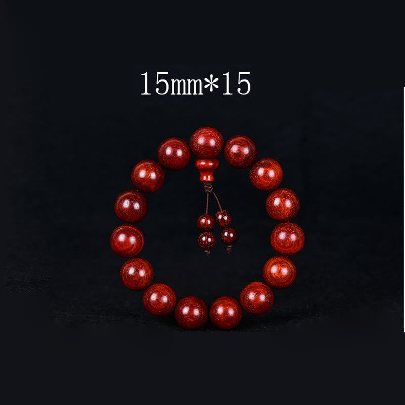 Tibetan Small Leaf Red Sandalwood Balance Bracelet