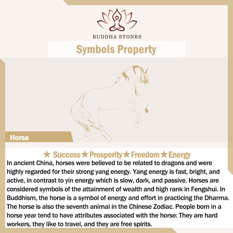 Year Of The Horse Success Strength Braided String Adjustable Bracelet