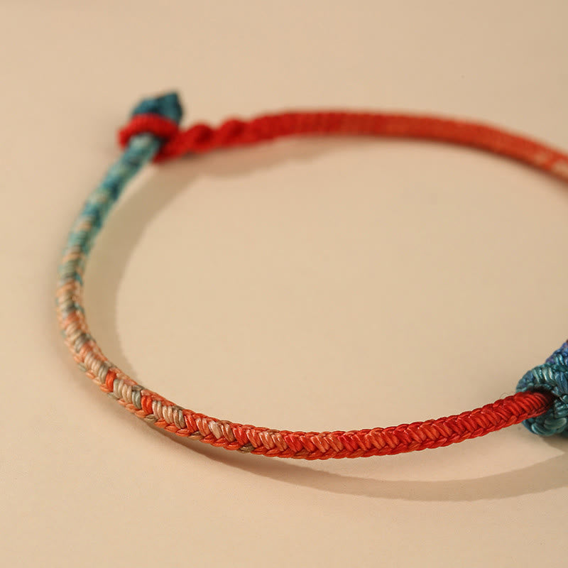 Colored String Hand-woven Knots Strength Bracelet