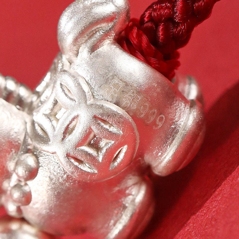 999 Sterling Silver Red Agate Year Of The Horse Prosperity String Bracelet