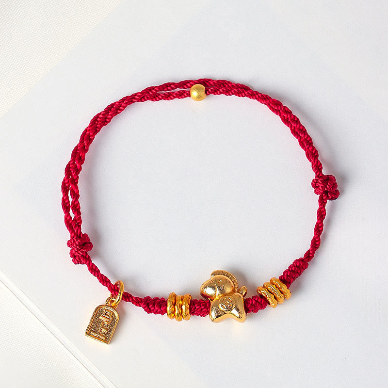 Year Of The Horse Success Strength Braided String Adjustable Bracelet