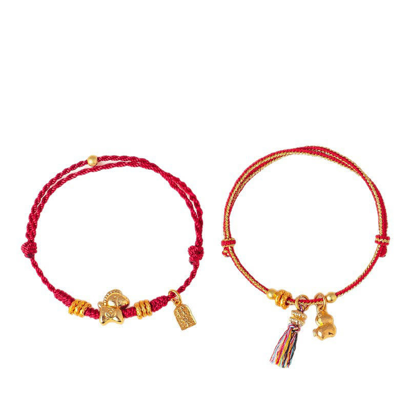 Year Of The Horse Success Strength Braided String Adjustable Bracelet