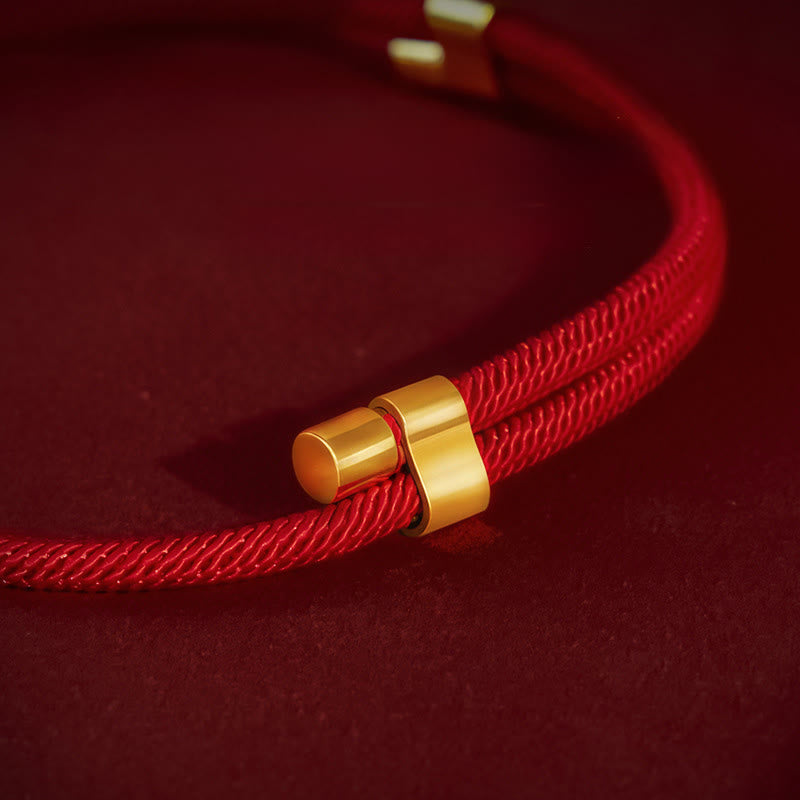 Red String Bead Protection Adjustable Cats Small Dogs Pet Collar