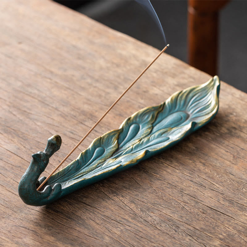Peacock Shape Fortune Home Decoration Incense Burner
