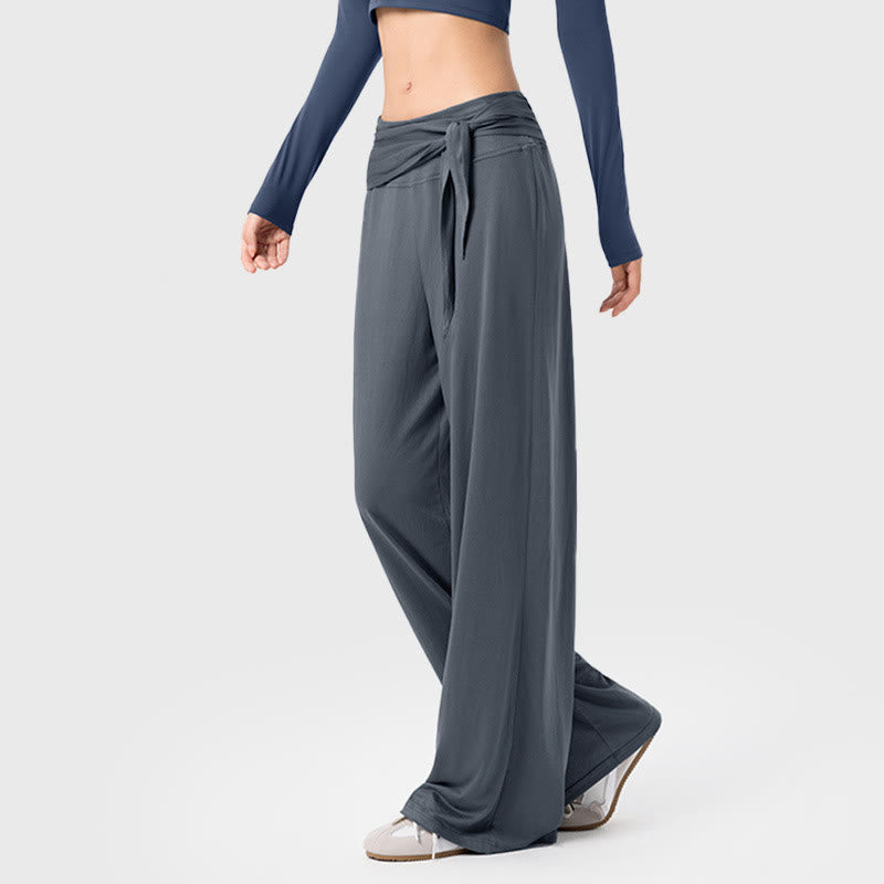 Casual Lace-up Breathable Sports Women's Wide Leg Pants