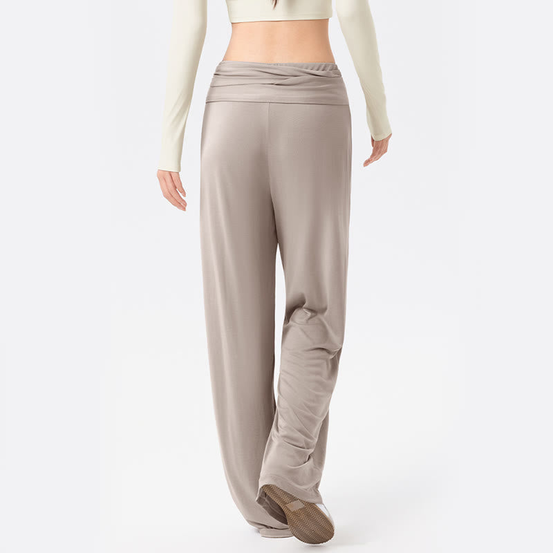 Casual Lace-up Breathable Sports Women's Wide Leg Pants