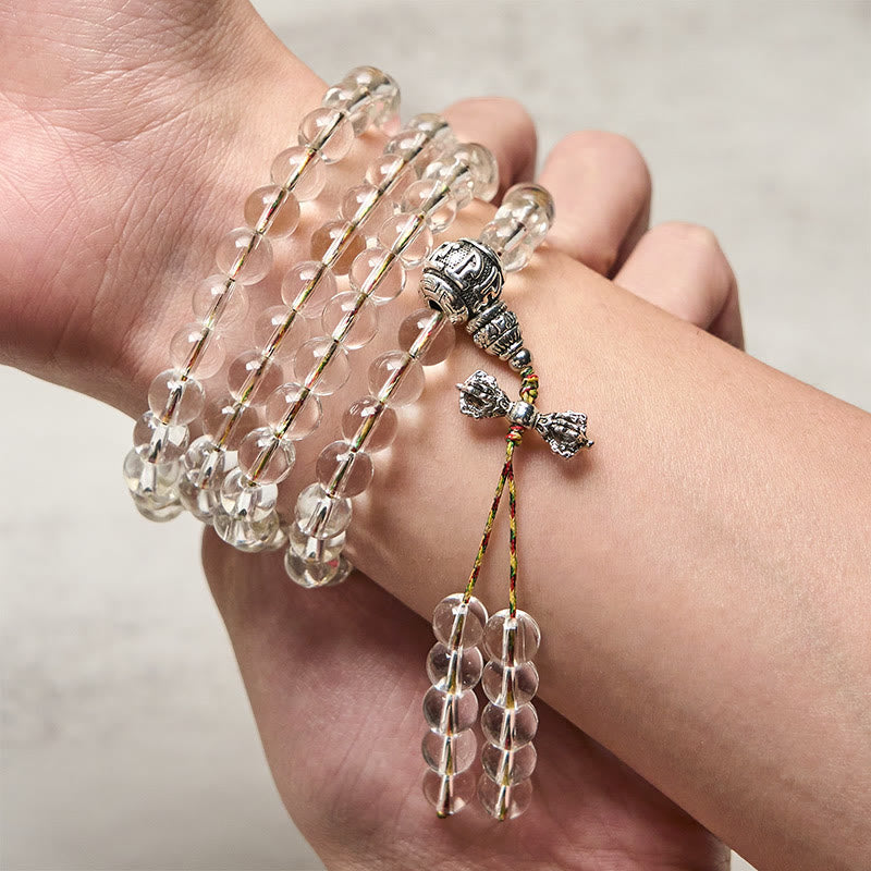 Vajra Charm Liuli 108 Beads Spiritual Power Strength Mala