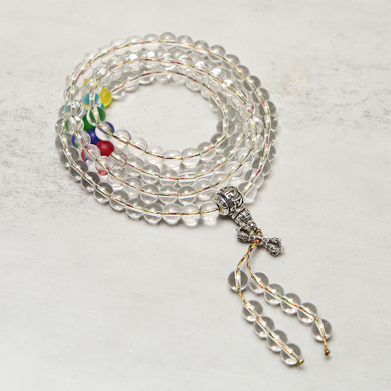 Vajra Charm Liuli 108 Beads Spiritual Power Strength Mala