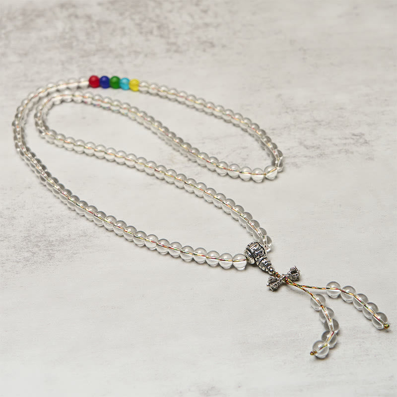 Vajra Charm Liuli 108 Beads Spiritual Power Strength Mala