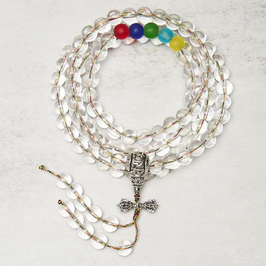Vajra Charm Liuli 108 Beads Spiritual Power Strength Mala