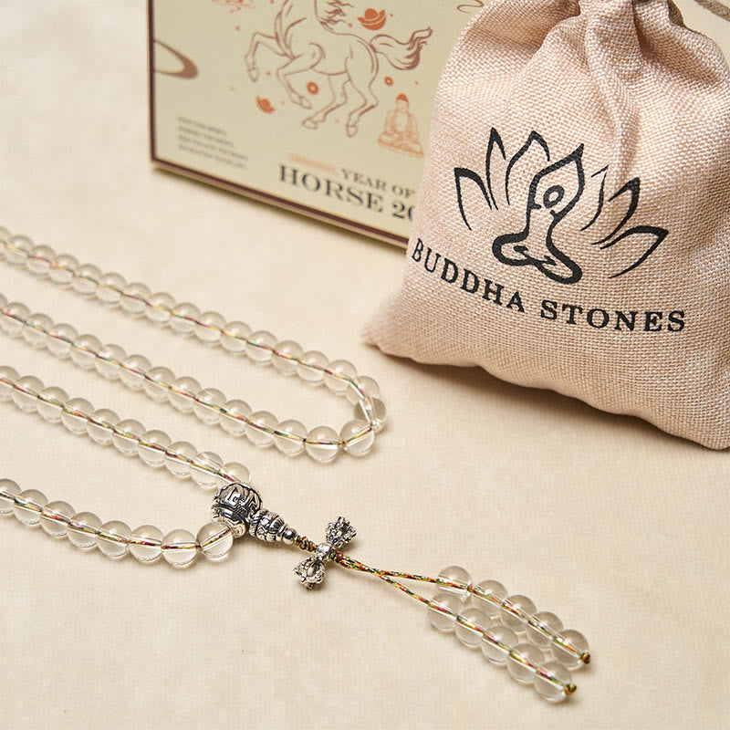 Vajra Charm Liuli 108 Beads Spiritual Power Strength Mala