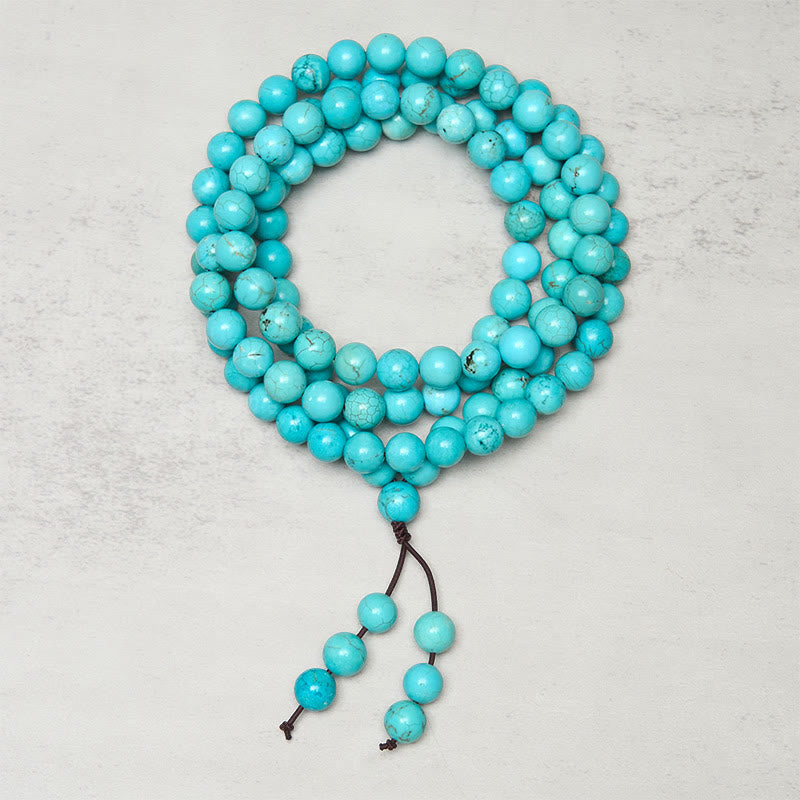 108 Beads Turquoise Wisdom Balance Mala