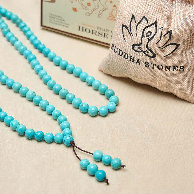 108 Beads Turquoise Wisdom Balance Mala