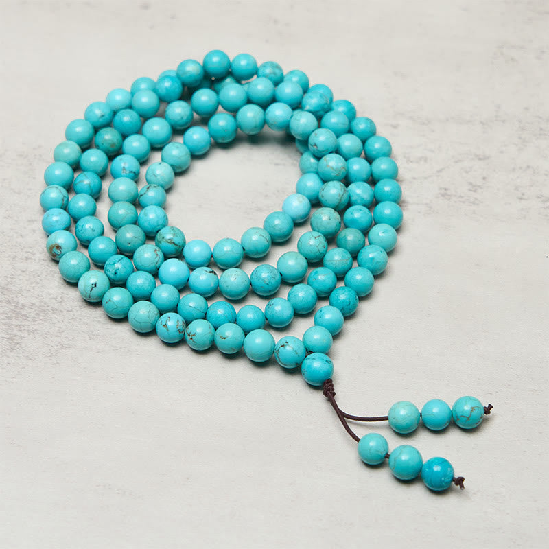 108 Beads Turquoise Wisdom Balance Mala