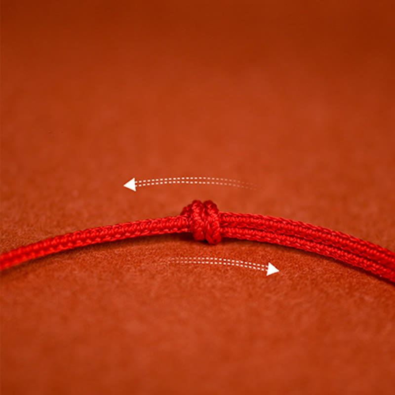 Red String Plaited Jade Protection Adjustable Cats Dogs Pet Collar